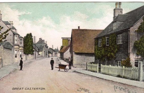 Picture Post Card of Great Casterton 1908